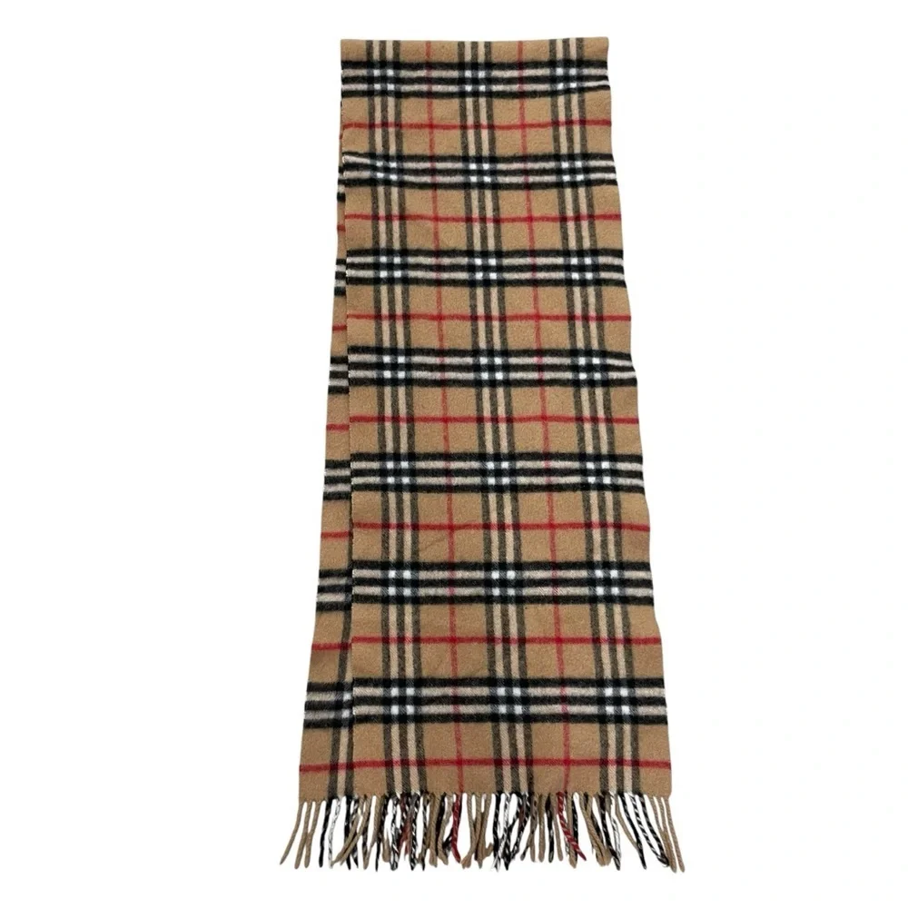 BURBERRY Classic Cashmere Check Scarf